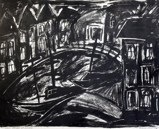 § Tracey Emin (b.1963) White Bridge at Leiden, 18.25 x 23in.